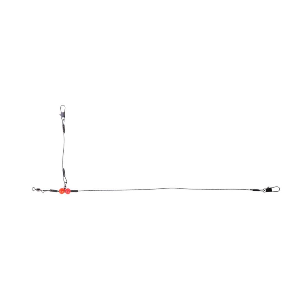 Stainless Fishing Rigs Fishing Wire Leader Line Rig with Swivels Snap Wire Leader for Hooks Saltwater Fishing Accessory