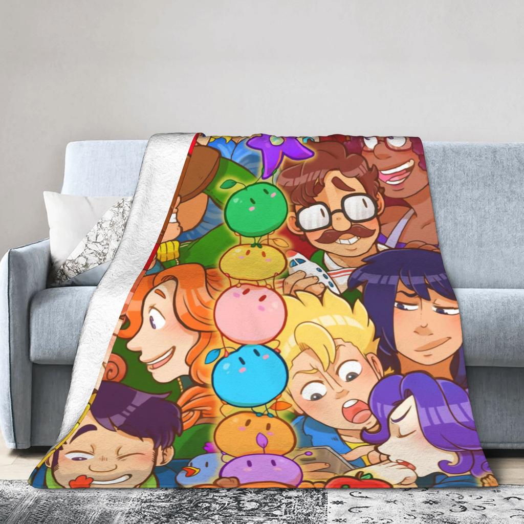 Фланелевые одеяла Stardew Valley Greenhouse Зимнее мягкое одеяло для детей и взрослых, для дивана, кресла, эстетичное покрывало, чехол для дивана