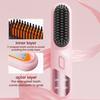Hair Straightener Brush 4 Adjustable Rechargeable Cordless Fast Heating Type-C Temperatures Negative Ions Hot