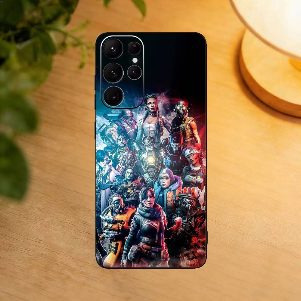 Video Game A-Apex L-Legends Phone Case For Samsung S25,24,23,22,30,21,10,9,Ultra,Plus,Lite Soft Black Case
