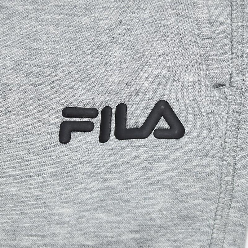 Fila Оригинальные женские флисовые брюки на кулиске, модные, простые, теплые, свободные, прямые, повседневные брюки, женские брюки Cartier-Flower-Gray F51W549602FMG