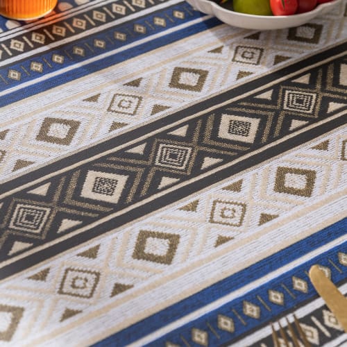 Neskatu Vinyl Tablecloth, Stylish Table Cover, Water-Repellent PVC, Rectangular and Square, Stain-Resistant, Waterproof, Oil-Resistant, Nordic Style,