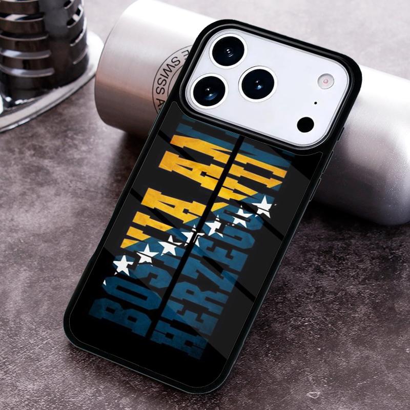 Чехол для телефона с принтом флага Боснии и Герцеговины для iPhone 17 16 15 14 13 12 11 Pro Max Plus 17Air Мягкий силиконовый чехол