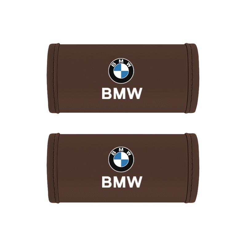 DJSA5 2Pc Car Anti Slip Pull Glove Car Leather Handle Protector Cover sticker For BMW F20 E60 E34 G30 E48 F30 X3 Performance M F40 E90