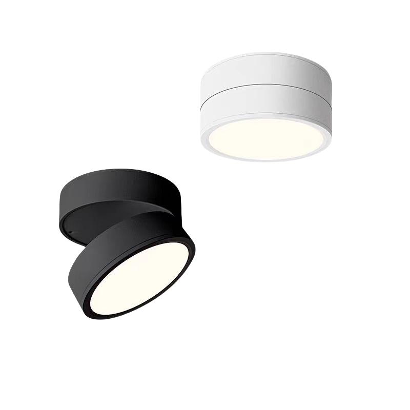 Ultra thin Rotatable Surface Mounted Dimmable LED 7W10W15W20W24W Downlight Anti Glare AC85-290V Ceiling Spotlight Lamp Bulb Indo