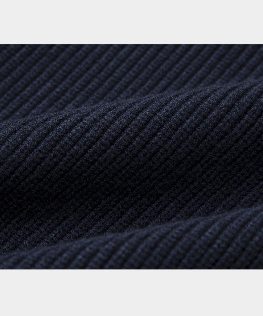 LETTERCOMO Essential Hazzi Round Knit Navy