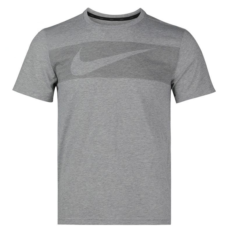Nike Трикотажная футболка с принтом логотипа, влагоотводящая, с круглым вырезом, спортивная, с коротким рукавом, мужская, футболки AJ8005-063