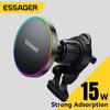 Essager 15 Вт Магнитный беспроводной автомобильный держатель для телефона Регулируемое автомобильное зарядное устройство на 360 градусов для iPhone 16 15 14Pro Samsung Универсальный телефон
