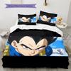 Vegeta Dragon Ball Pattern Bedding Home Decoration Birthday Gift (1 * duvet cover + 2 * pillowcase, without core)