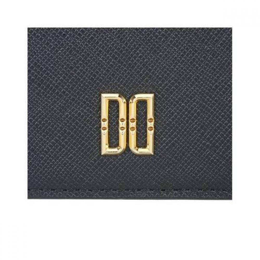 Daks Black Color Block Charm Card Wallet Dcwa1e012