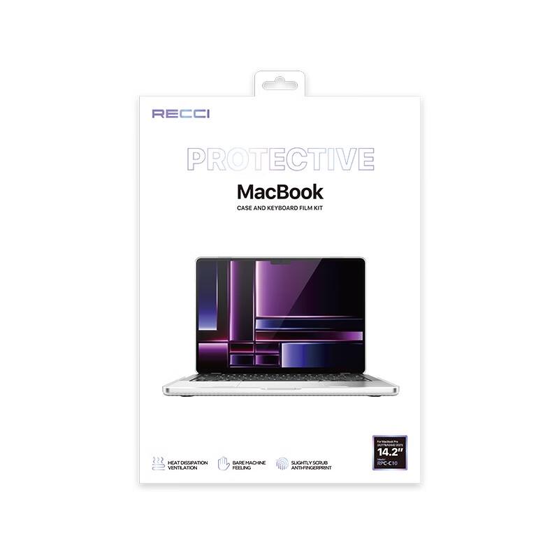 Ruis RPC-C11 Прозрачный защитный набор с текстурой углеродного волокна для MacBook 16.2 Pro