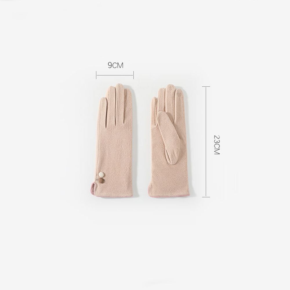 Ветрозащитные Сохраняющие Тепло Бархатные Уличные Толстые Варежки Перчатки с Полными Пальцами Женские Перчатки