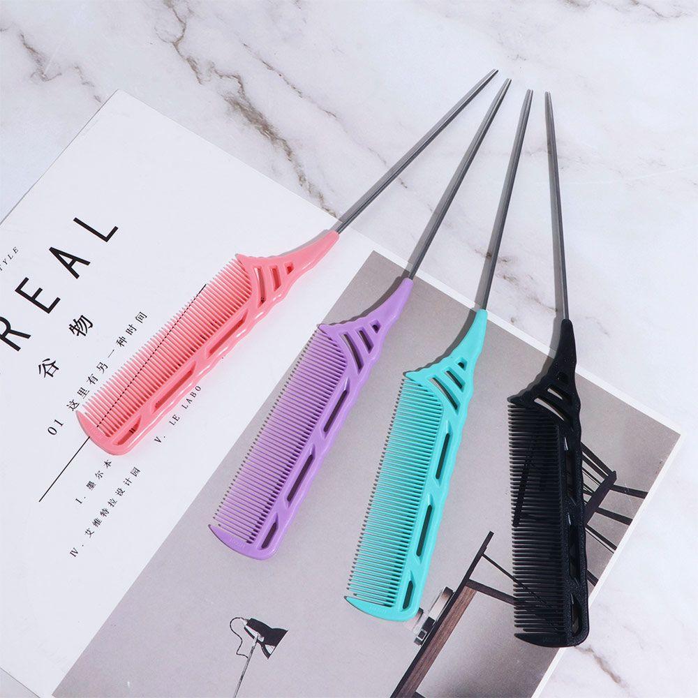 Hairdressing Hair Beauty Tools Hair Cutting Fine-tooth Rat Tail Combs Hair Edge Trimmer Sharp Tail Styling Comb Hair Tail Comb