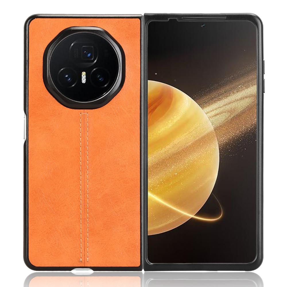 Для Honor Magic V3 5G Чехол Кожа с текстурой коровьей шкуры+PC Чехол для телефона Строчки