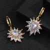 Fashionable and Exquisite Sunflower Earrings for Women, Simple and Exquisite, Niche Earrings