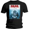 Черная классическая футболка унисекс Ghost Papa Jaws Rock Metal