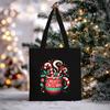 Christmas Christmas Printed Canvas Bag Large Capacity Casual Trend Student Shoulder Bag Tote Bag
