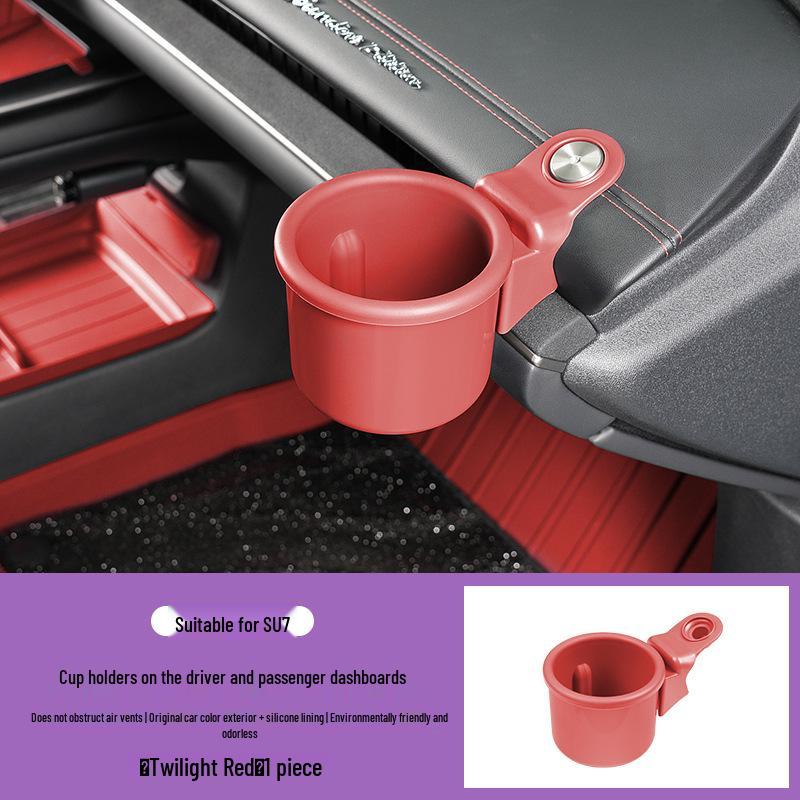 Custom-fit Cup Holders for Xiaomi SU7: Original Color & Multifunctional Car Interior Accessory
