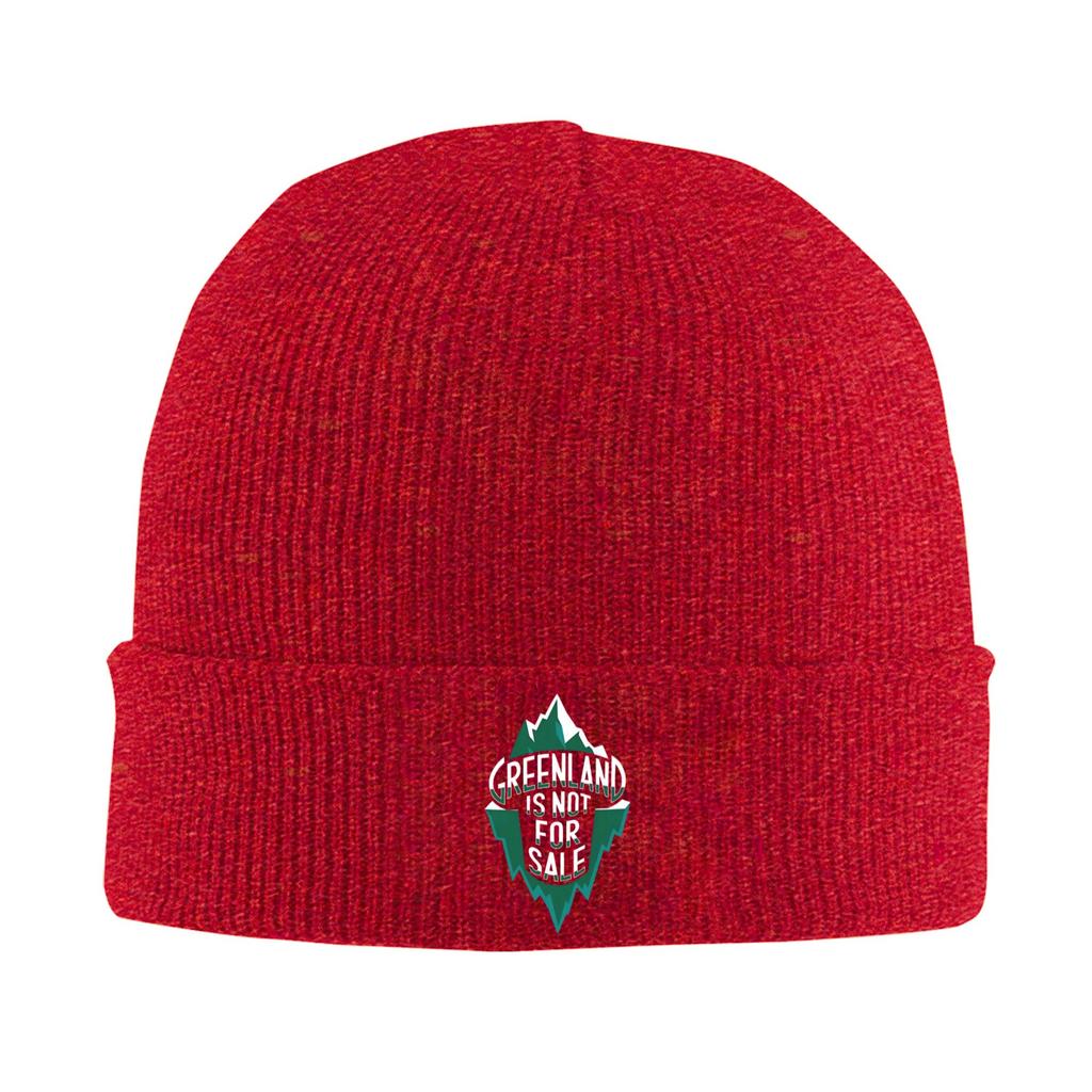 Greenland Is Not For Sale Knitted Hat Y2K Cool Caps Unisex Adult Outdoor Beanie Hats Autumn Winter Printed Warm Bonnet Hats