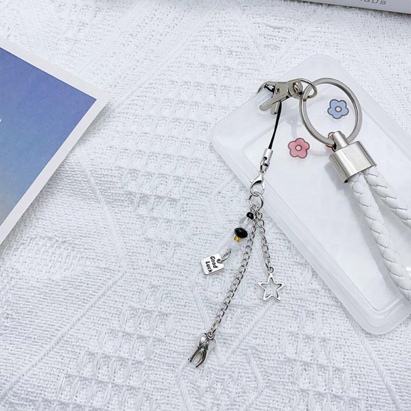 Ручная работа, шнурок для телефона из бисера в форме звезды, подвесной ремешок, съемные цепочки для телефона, брелок, портативный аксессуар для женщин