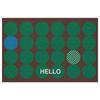 Heavy Duty PVC Coil Entrance Mat Non-Slip Outdoor Front Door Rug Retro Mud Scraper Carpet for Entryway Patio Easy Clean Doormat