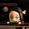 Фигурки персонажей Demon Slayer Камадо Незуко, Украшение для автомобиля, Модели персонажей аниме, Положение лежа, Декоративный подарок для корпуса настольного компьютера