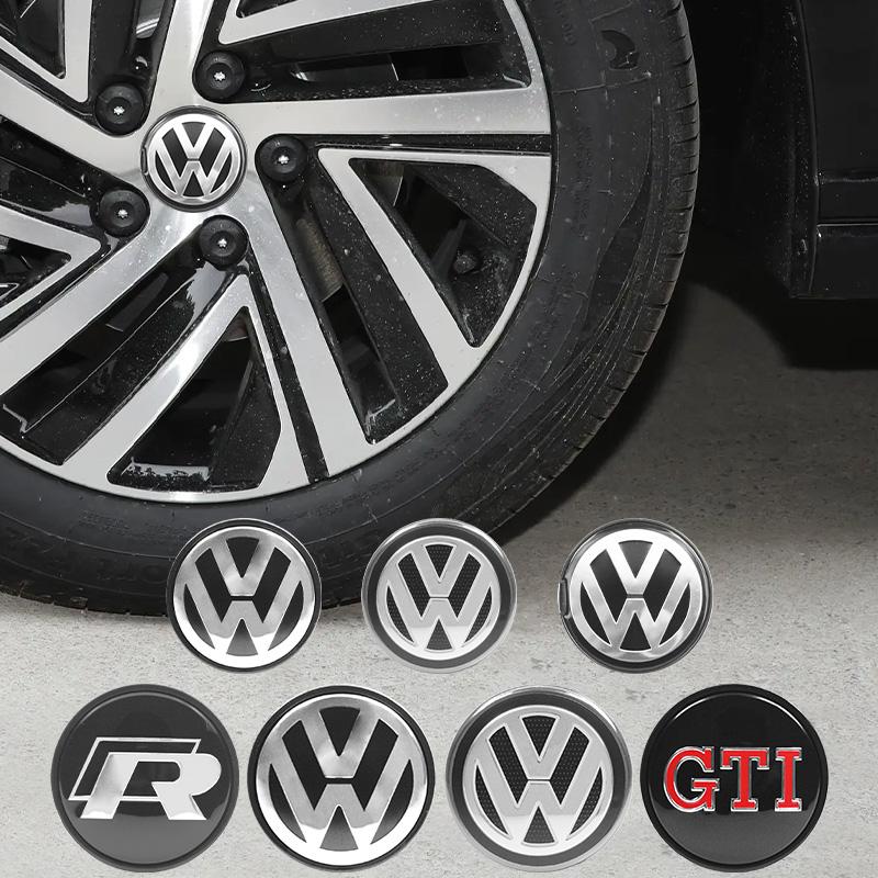 For VOLKSWAGEN 4pcs 55mm 65mm Car Wheel Center Caps Hubcap Cover Accessories For Volkswagen PASSAT Sagitar BORA JETTA GOLF POLO