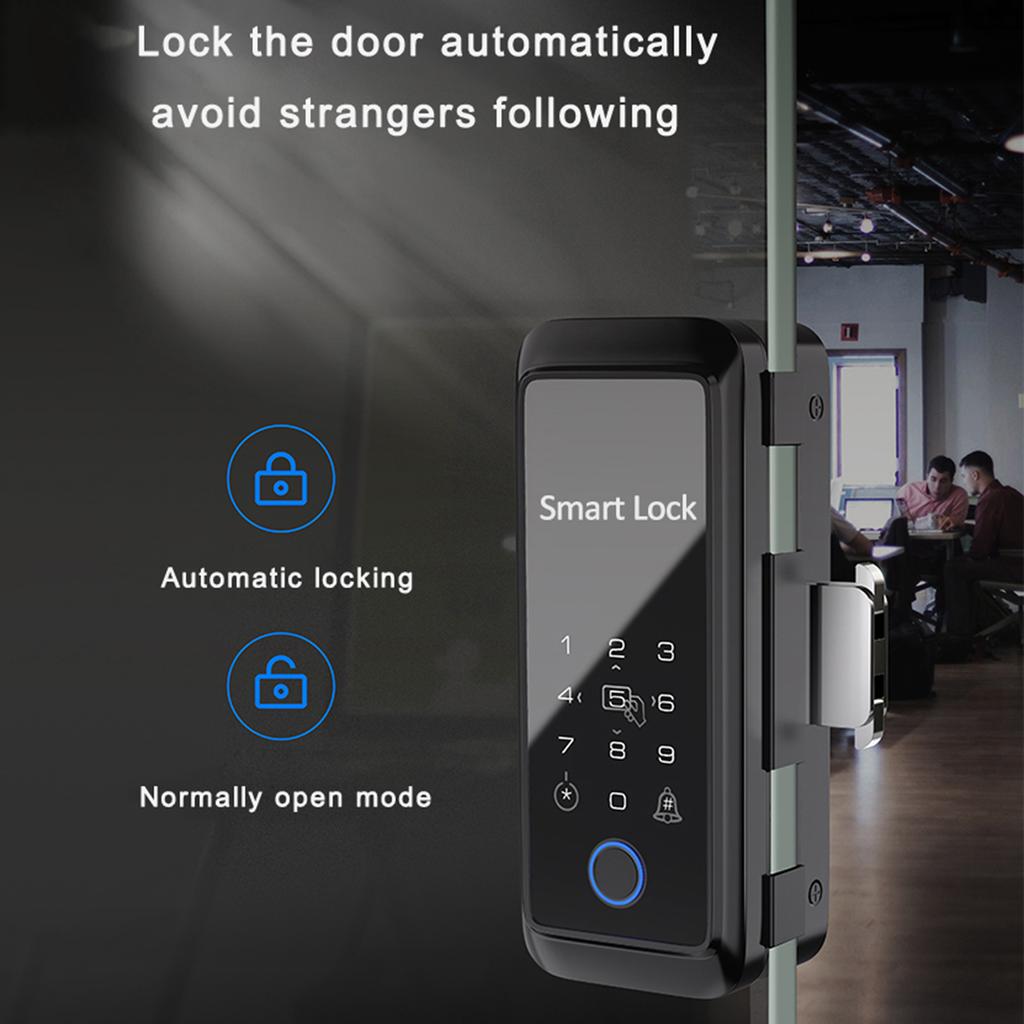 Tuya Smart Lock Замок отпечатков пальцев Дверной замок Клавиатура Дверной замок с ручкой Электронный отпечаток пальца