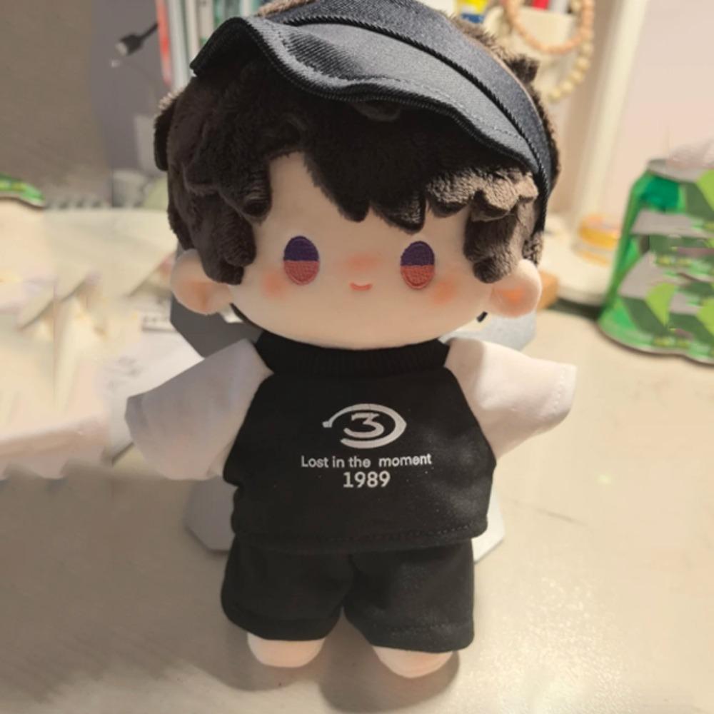 1 set Outfit 20cm Cotton Doll Clothes Cartoon T-shirt Plush Doll Clothes Children's Gift