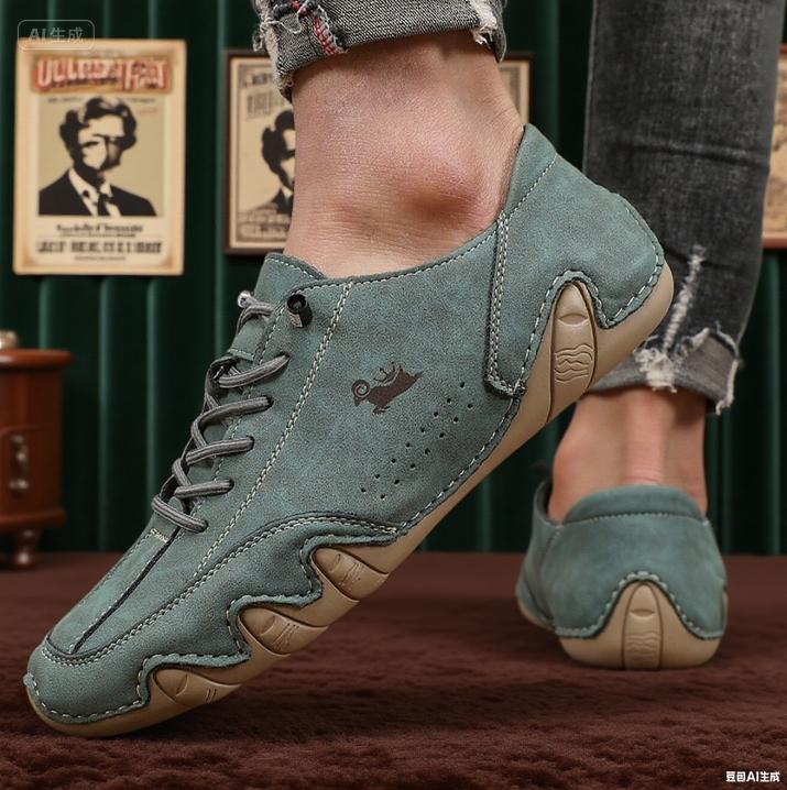 Ботильоны для мужчин Модная строчка Легкие Удобные Повседневные Ботинки для ходьбы Дышащие Теннисные Ботинки для улицы Вождения