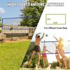 VEVOR Outdoor Portable Volleyball Net System, Adjustable Height Steel Poles, Professional Volleyball Set with PVC Volleyball, Pump, Carrying Bag