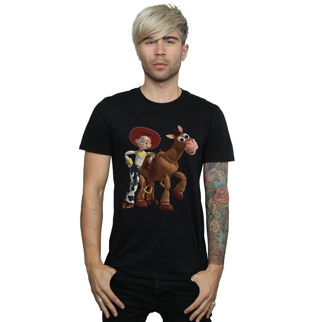 Disney Mens Toy Story 4 Jessie And Bullseye T-Shirt