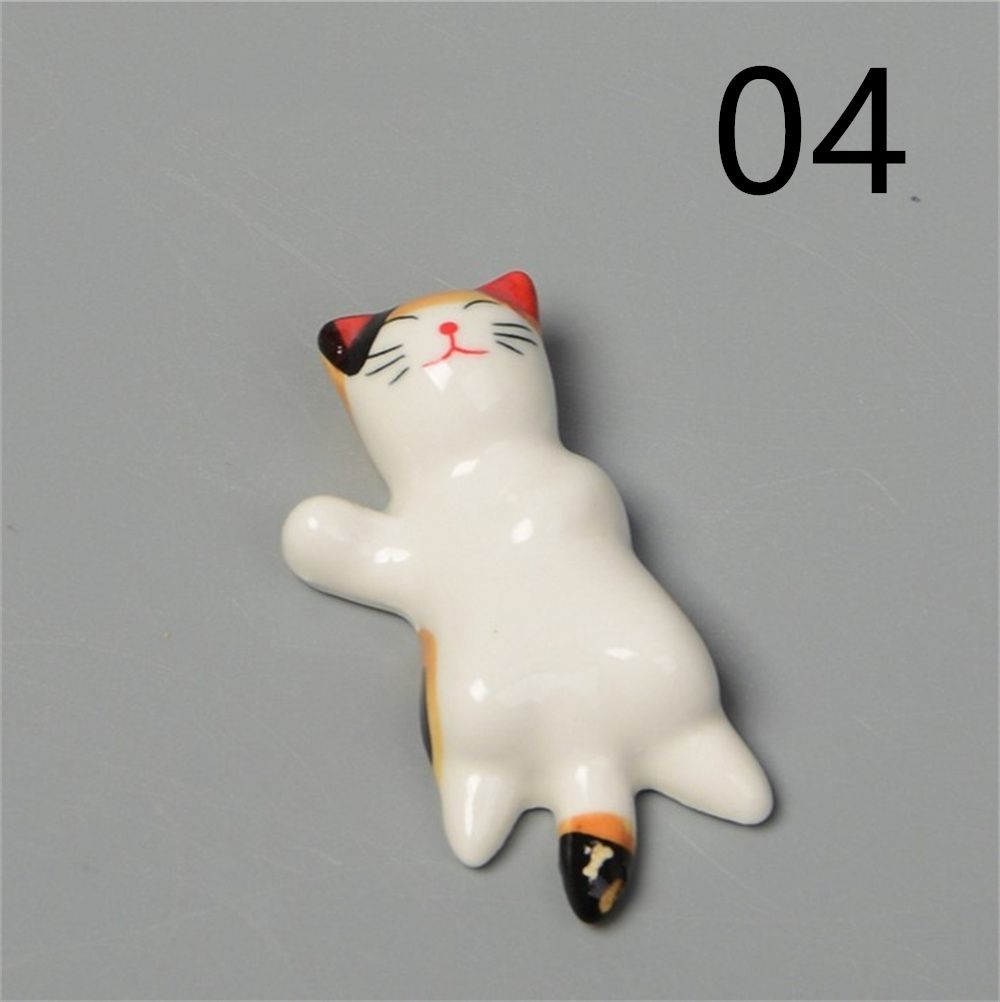Beautiful Home Hotel Luck Japan Lucky Cat Cutlery Stand Japanese Chopsticks Holder Ceramic