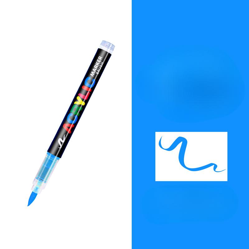 Acrylic Paint Pens, Soft Brush Tip Acrylic Paint Markers, Color Acrylic Markers Ideal For Canvas, Rock Painting, Wood, Stone, Glass, Ceramic