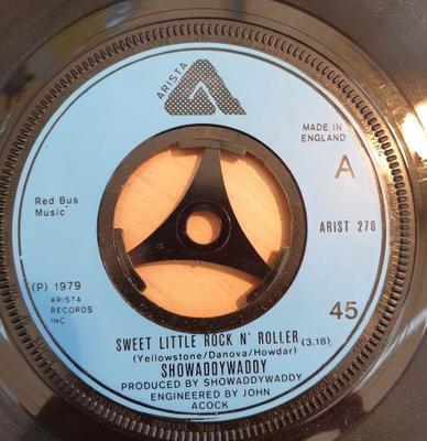 7-дюймовая пластинка SHOWADDYWADDY Sweet Little Rock n Roller ARISTA278 ARISTA 1979 UK Rock Б/у