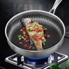 Kitchen 304 Stainless Steel Frying Pan Nonstick Pan Fried Steak Pot Electromagnetic Furnace General