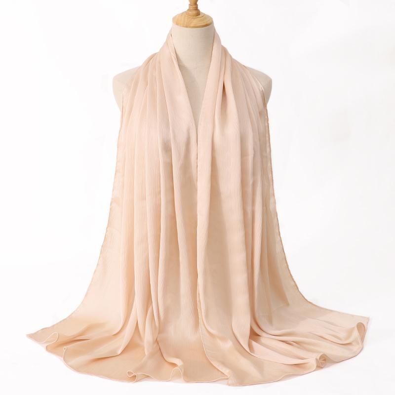 МОДНЫЕ МЕДИНСКИЙ ШЕЛКОВЫЙ ХИДЖАБЫ ИЗ жатого АТЛАСНОГО ШЕЛКА ЖЕНСКИЕ ДЛИННЫЕ ОДНОТОННЫЕ ЦВЕТНЫЕ ОДНОТОННЫЕ ХИДЖАБЫ Повязка на голову макси исламский Sjaal 180*70 СМ