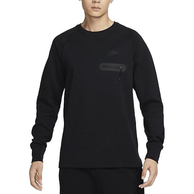 Nike Sweatshirts Men's Black Crew Neck Moderate Regular FD9881-010
