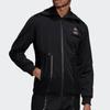 adidas X 007 Совместная повседневная однотонная куртка с длинным рукавом, мужская верхняя одежда, черный GN6810