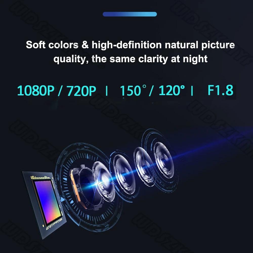 3-камерный видеорегистратор для автомобиля, камера 1080P, видеорегистратор с Wi-Fi, автомобильный видеорегистратор, камера заднего вида с ночным видением, черный ящик, автомобильные аксессуары