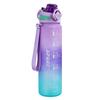 Градиентный спортивный стакан для воды, портативная уличная бутылка для воды с откидной крышкой, большой емкости, ручной космический стакан