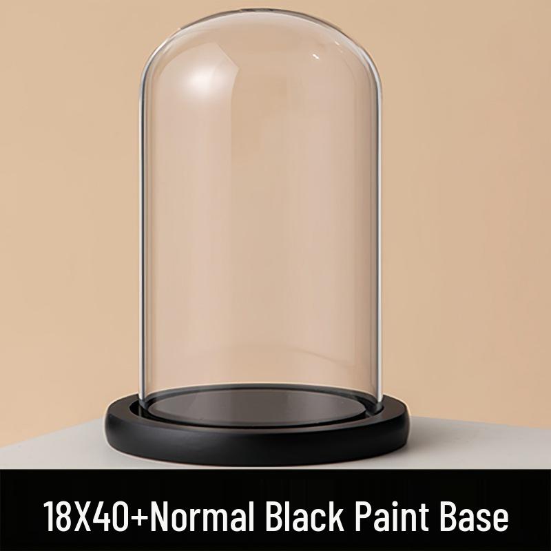 Eternal Flower Glass Dome: Modern Home Decor with Preserved Flowers and Handcrafted Figurine