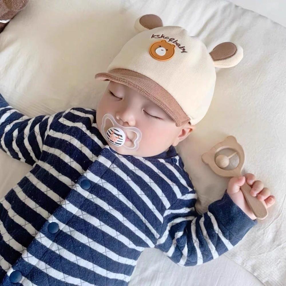 with Ears Baby Baseball Cap Cartoon Bear Infant Peaked Hat Comfortable Sun Hat For Boys Girls