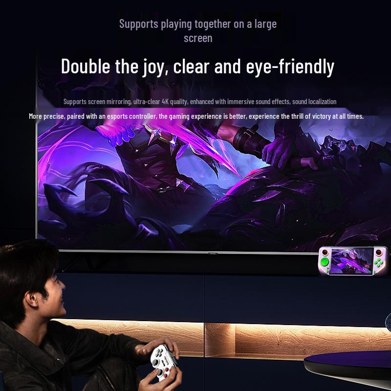 Портативная игровая консоль E6Plus 5" Сенсорный HD экран, RK3566, Двойная система, Поддержка WiFi и трансляции экрана