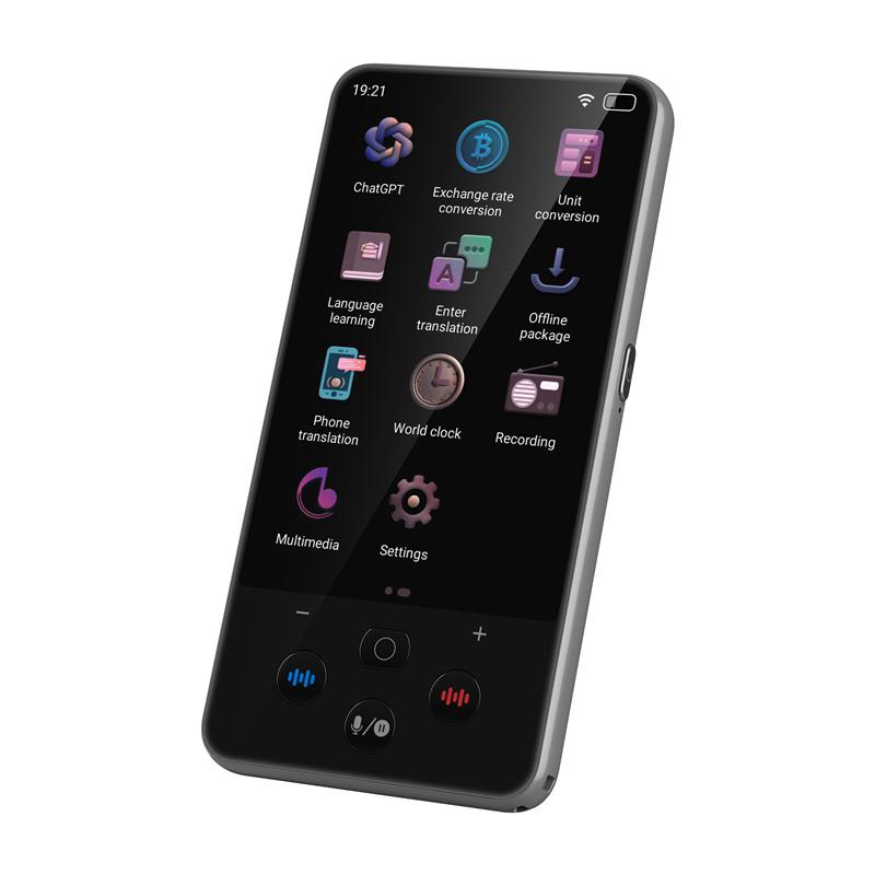 Портативный переводчик S85 Pro WiFi 138 языков Онлайн Оффлайн Интеллектуальная запись Перевод Чат GPT Голос Фото Групповой перевод