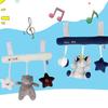 Star Animal Music Carriage Attachments Bed Hanging Plush Toys for Early Education