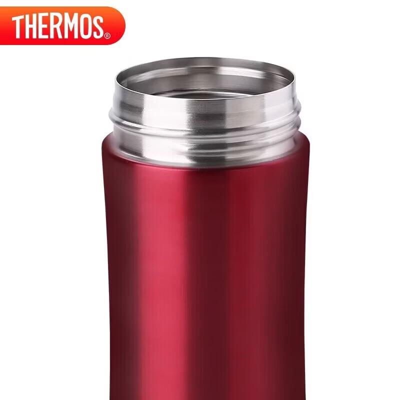 THERMOS 400ml Red Stainless Steel Insulated Water Bottle