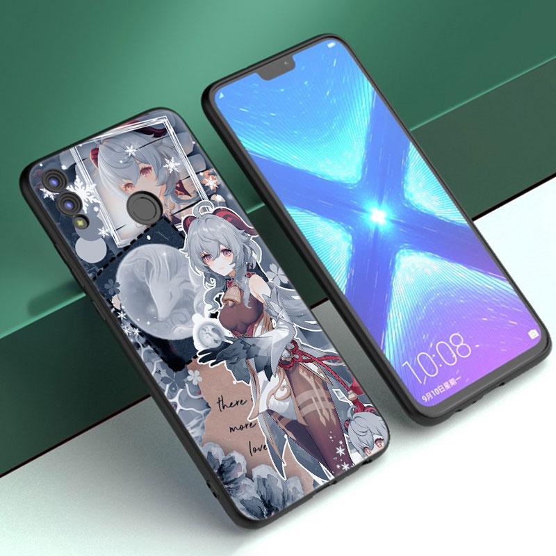 Чехол Genshin Impact с аниме для Huawei Honor 10X Lite 7A 7S 8A 8S 8C 8X 9A 9C 10i 20i 30i 20S 20E 9X Pro 10 8 Lite, черный чехол