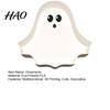 Cute Candy Dish Ghost Tray, 3D Printed Halloween Shape Desktop Storage Dish, Multifunctional Key Tray Jewelry Organizer Tabletop Decor for Party Home