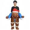 Inflatable Christmas Costume: Santa Claus Riding Reindeer Suit